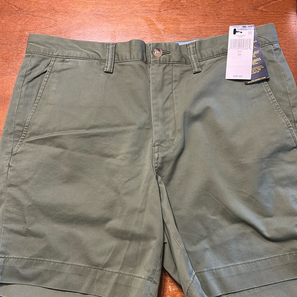 NWT Polo Ralph Lauren army green shorts size 32